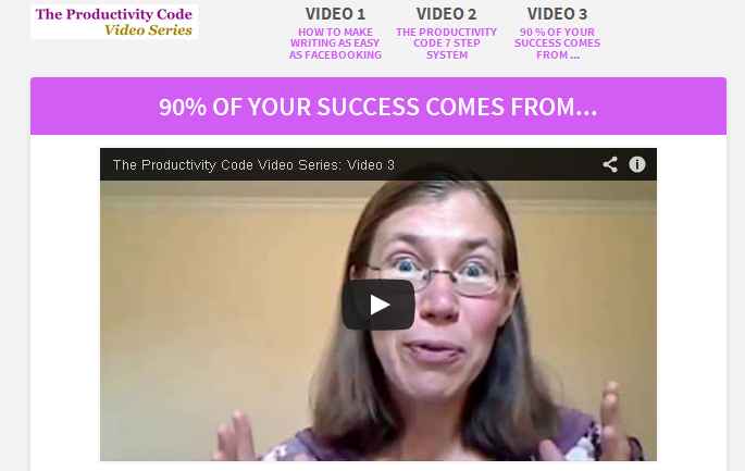 The Productivity Code Video Series