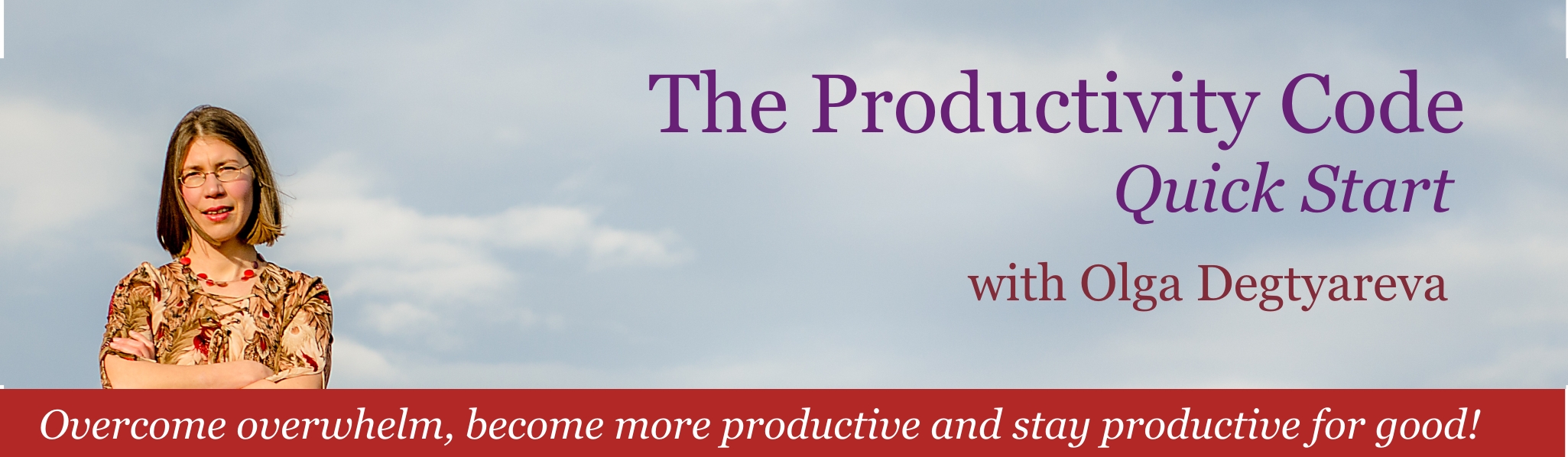 the Productivity Code Quick Start Online Course