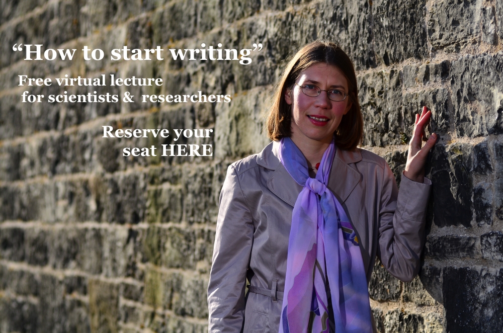 Online lecture "How to start writing" by Olga Degtyareva, PhD
