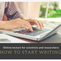 Online lecture “How to start writing”